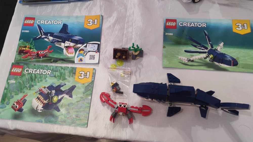 Продавам Лего Криейтър / Lego Creator коли атеве животни робот