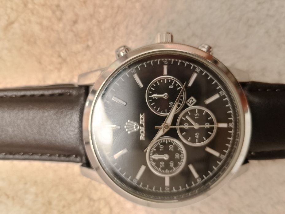 Часы Rolex коженная ремешок