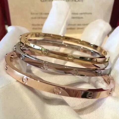 Позлатени гривни Cartier Love SM  - 750 / 18K