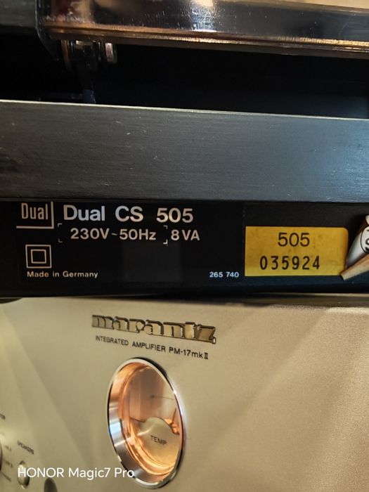 Pick-up Dual CS 505 Belt Drive made in Germany