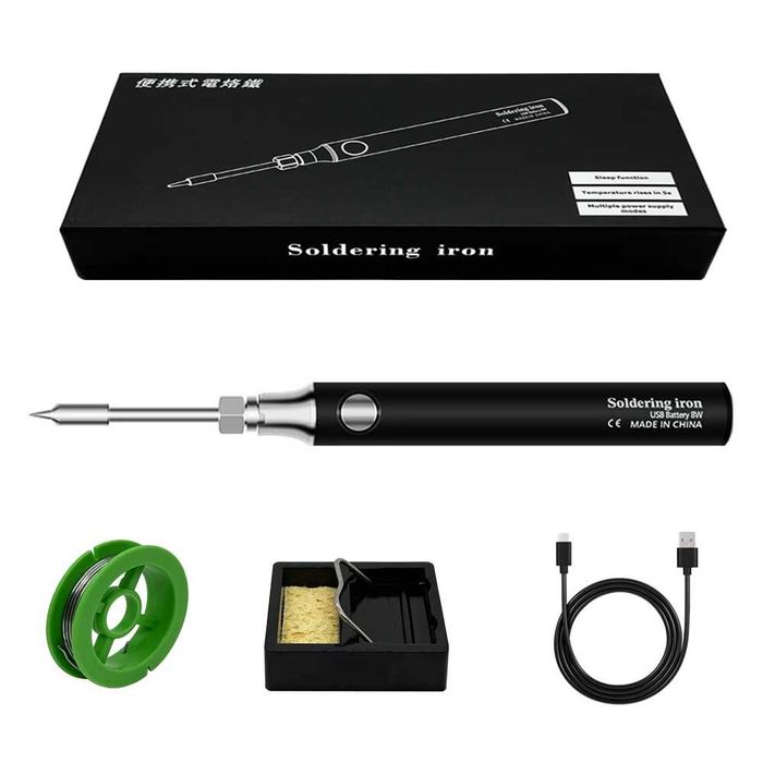 Letcon pe acumulator pistol lipit incarcare USB 5V 8W set portabil