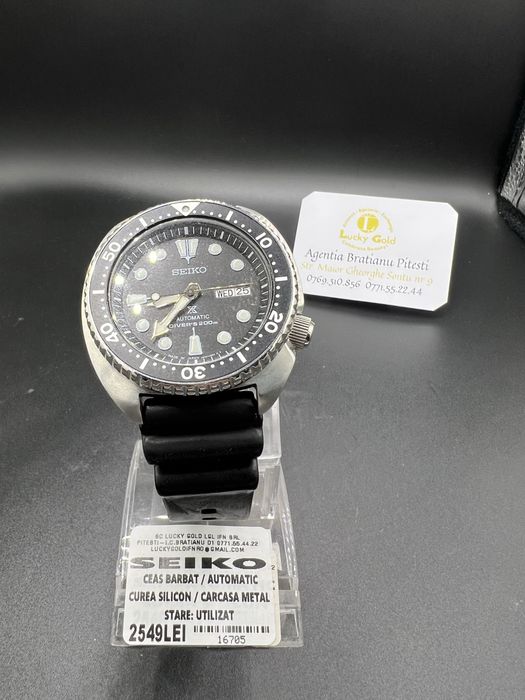 Ceas Seiko automatic, curea silicon cod 16705