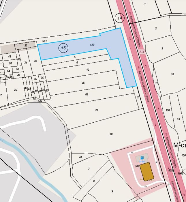 Парцел под наем | Лице към АМ „СТРУМА“ |  ТОК + ВОДА