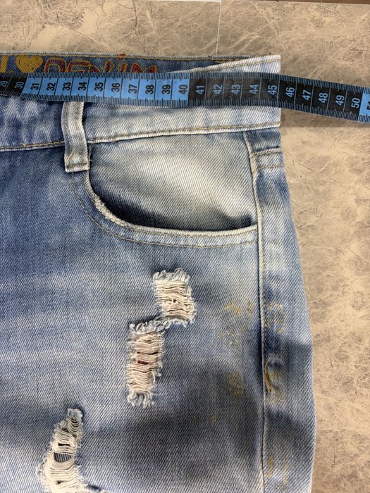 Blugi Desigual originali mărimea 32 – Model deosebit cu inserții și rupturi