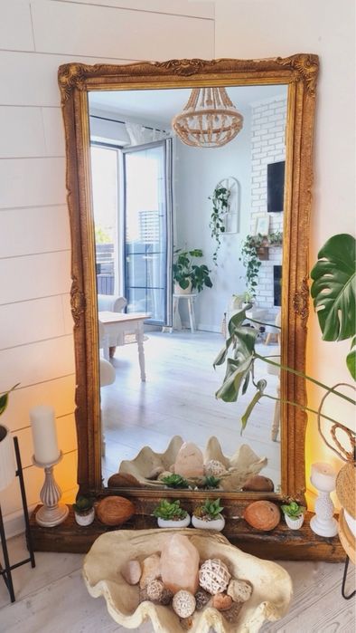 Vand Oglindă mare vintage stil Baroc / Rococo anii '60– Deosebită!