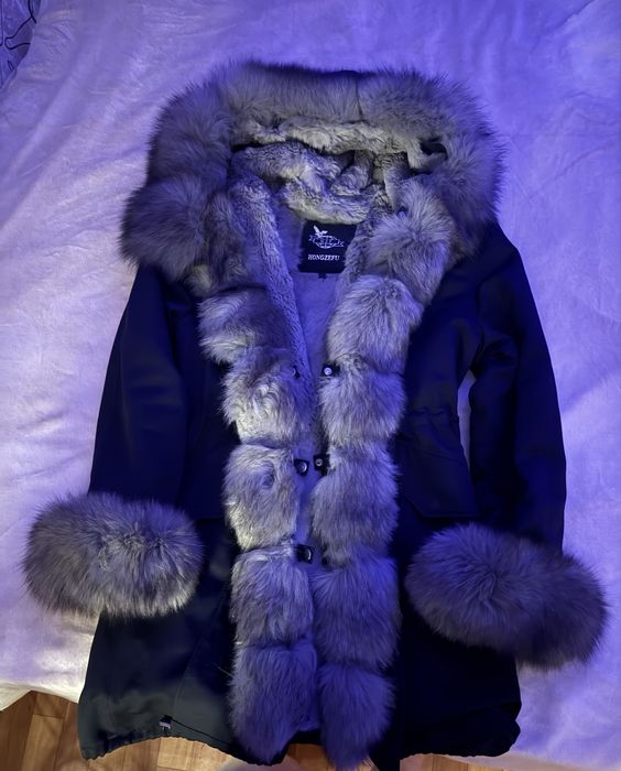 Зимняя парка с натуральным мехом (песец)