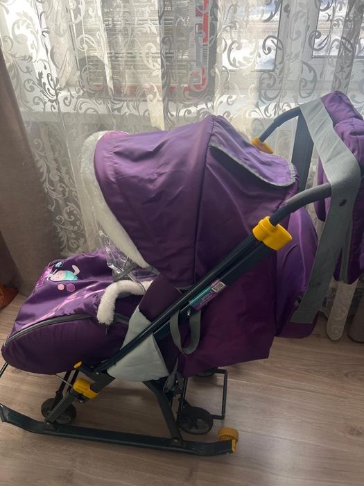 Детская коляска-сани