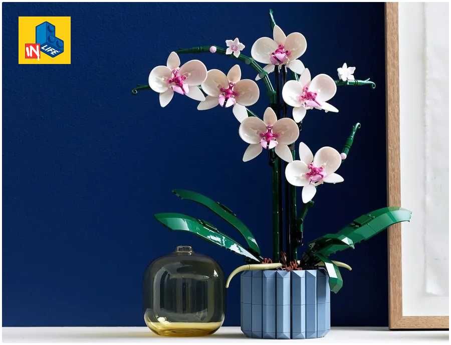 NOU TIP Le Go flower floare  Orhidee 10311, 608 piese