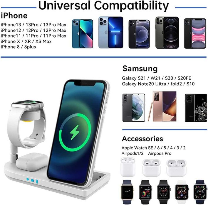 4 в 1 зарядна станция