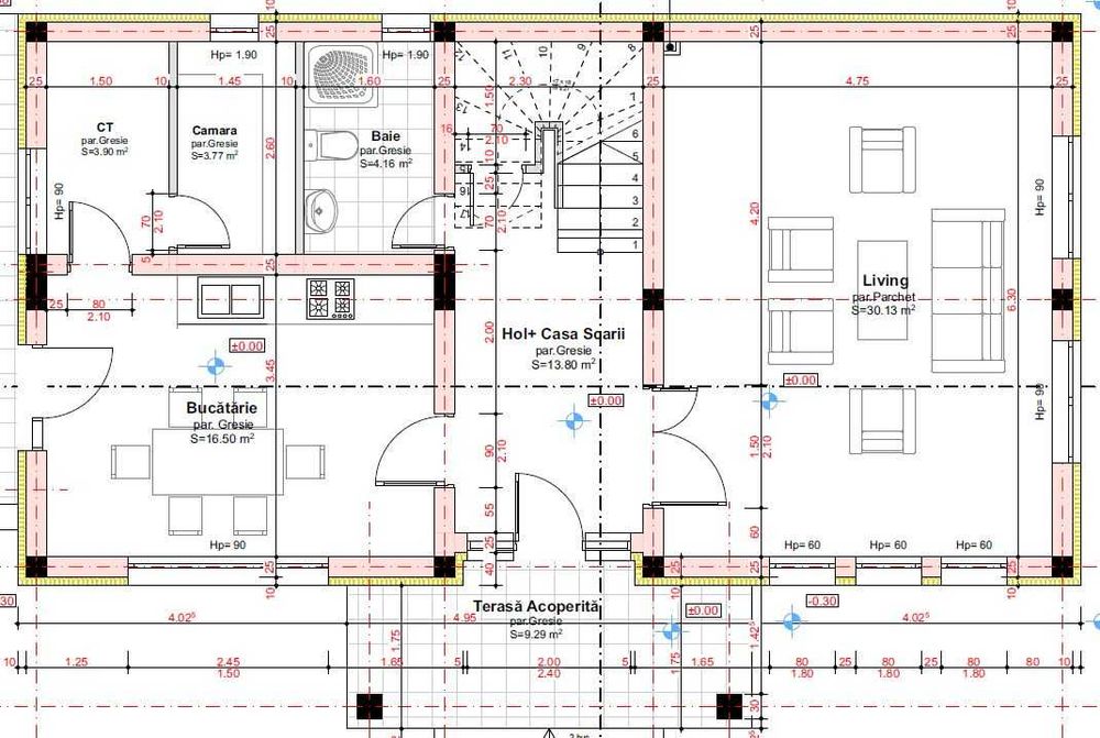 De vanzare casa constr  noua in Sang de Mures incalzire in  pardoseala