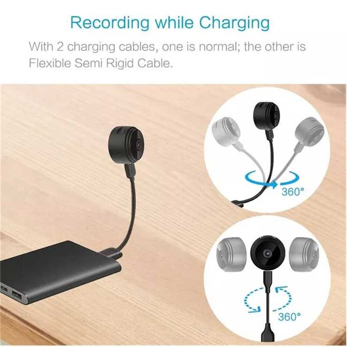 Мини Скрита Камера А9 Охранителна Шпионска Малка Видеонаблюдение Wi-fi