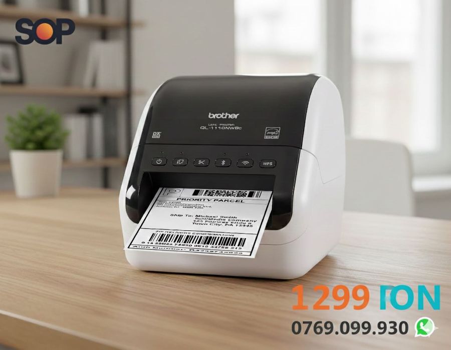 Brother QL-1110NWBc Nouă | Etichete Mari Color AWB