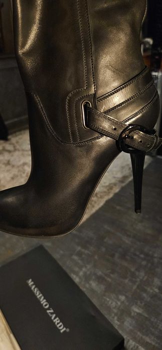 Продавам италиански  ботуши/чизми, Massimo Zardi, естествена кожа