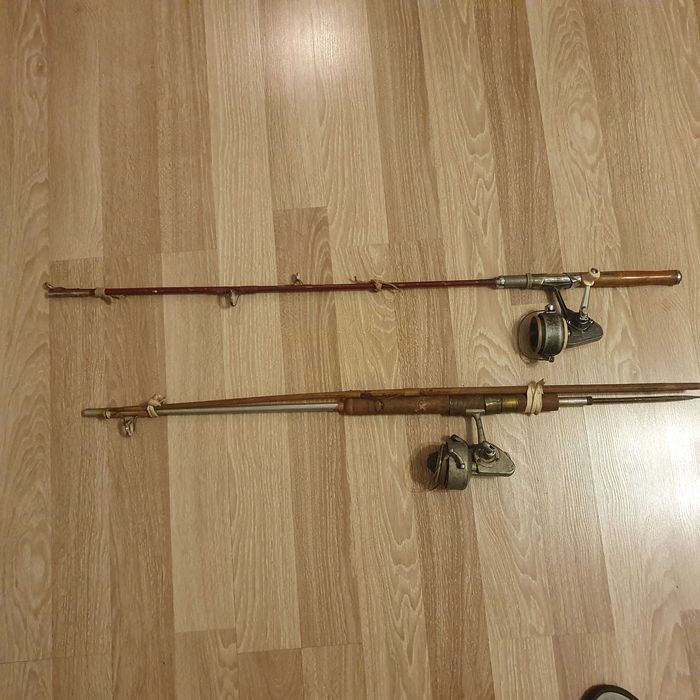 Ретро    въдици  с макари