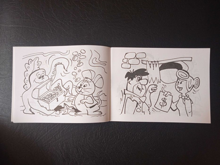 Ретро книжка за оцветяване от 90-те години с анимационни герои - НОВА!