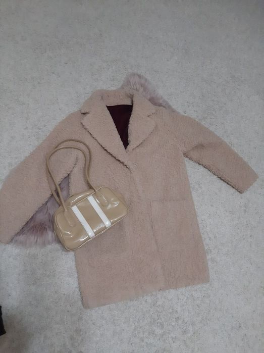 Шубка тедди теплая