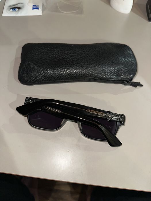 слънчеви очила Chrome Hearts Vagillionaire / Black