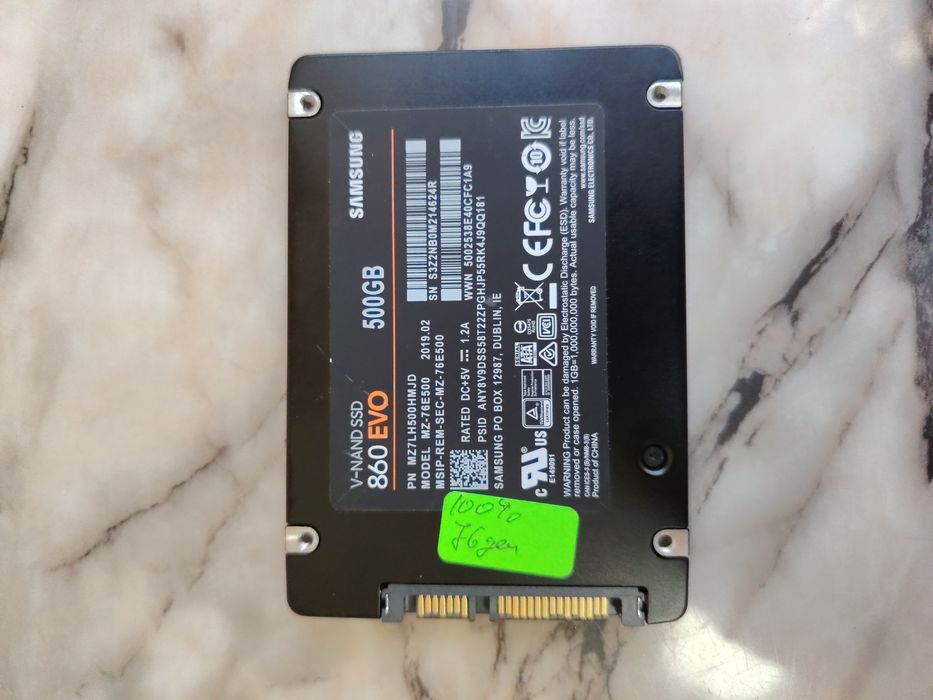 Диск Samsung 860 EVO , 500 GB, SSD SATA III, 2.5"