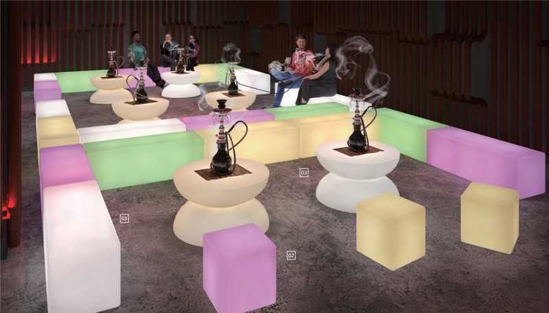 Светящаяся LED мебель Алматы