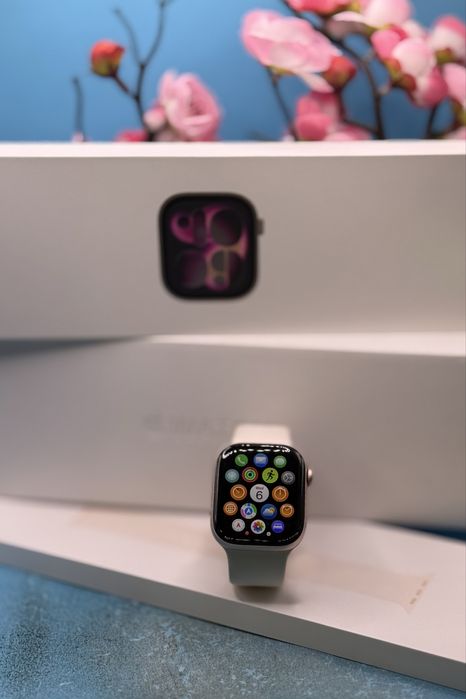 ГАРАНЦИОНЕН!!! Apple Watch 11 GPS, Корпус Rose Gold Aluminium 42mm