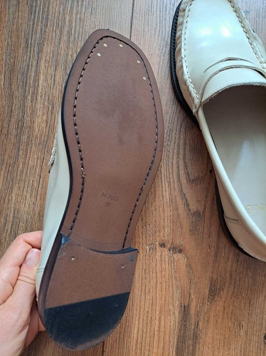 Mocasini din piele Mango