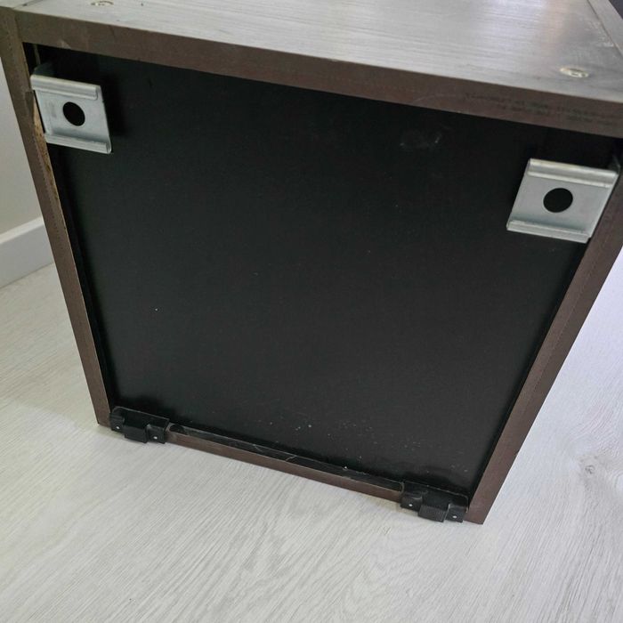 Vand METOD Corp suspendat orizontal negru, 40x40 cm