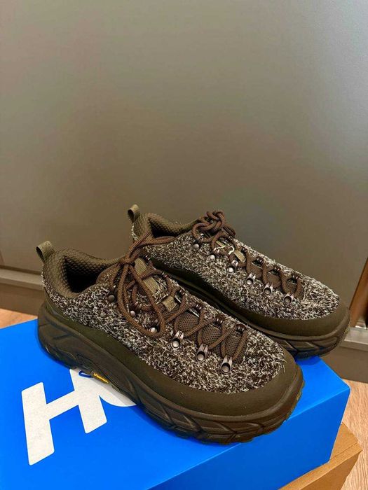 HOKA Tor Summit зимни обувки с подплата. Размер 42,5 Цвят хаки (зелен)