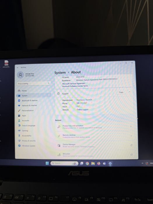 Laptop ASUS 14” – Celeron N4020 – 4GB RAM – BATERIE MOARTĂ