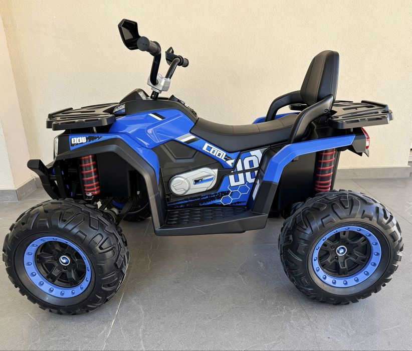 Детско акумулаторно ATV/бъги Cool Nel BLUE c 12V батерия,EVA гуми,4×4, кожена седалка