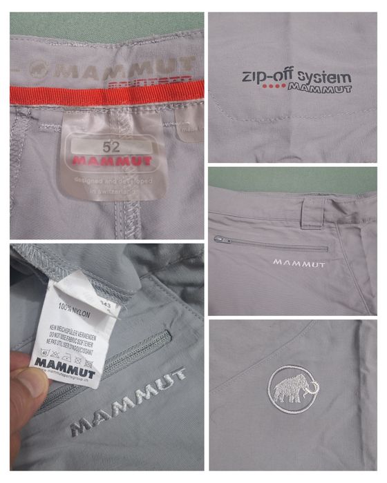 Pantaloni tehnici 2 în 1 MAMMUT, munte, trekking, nr 52 sau L unisex