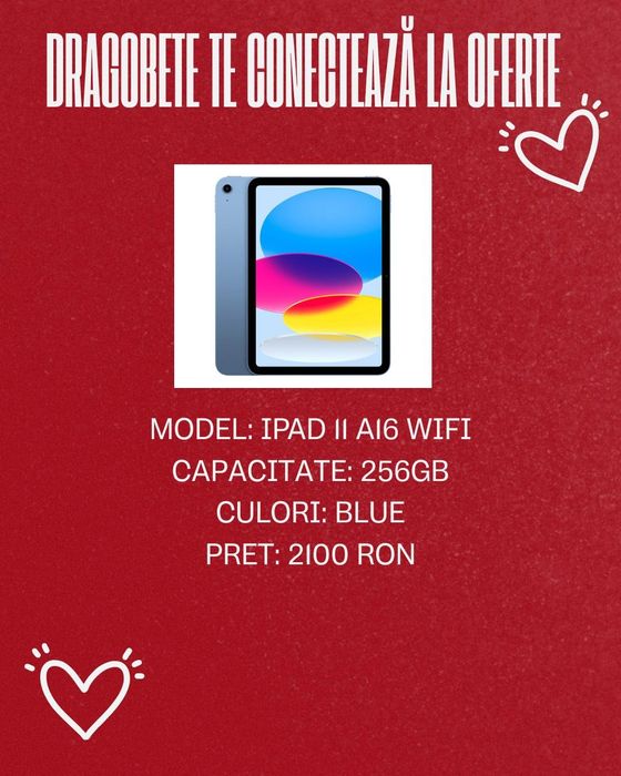 Oferta!! iPad 11 A16 256gb WiFi Blue/Fact+Garantie