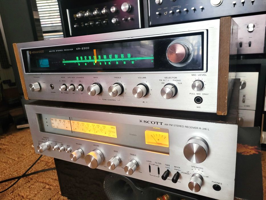 KENWOOD KR-2300 / SCOTT R 316L receivere amplitunere Hi-Fi vintage