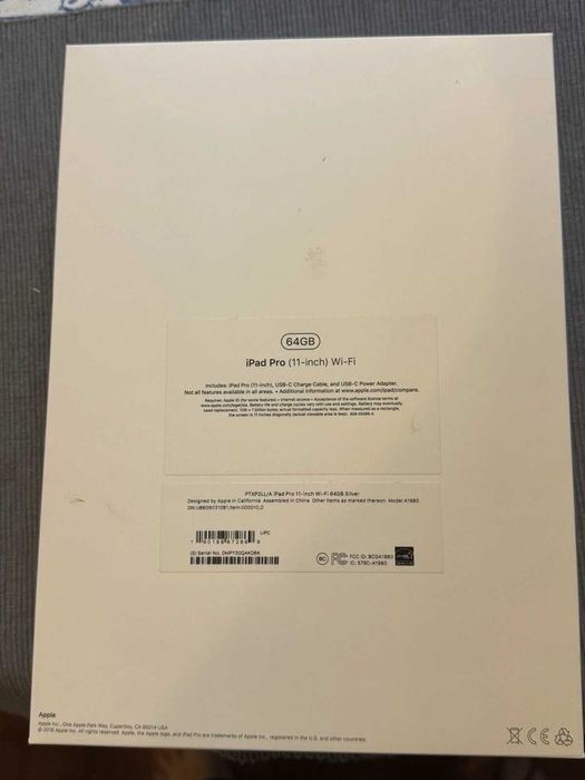 Apple Ipad Pro 11 2018, 1-avlod, 64Gb, Wi-Fi, KOMPLEKT