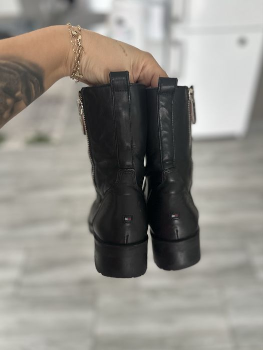 Ghete de piele tommy hilfiger