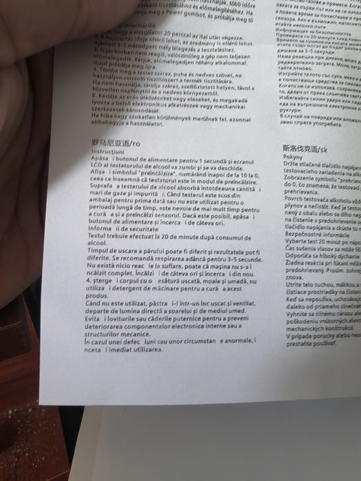 Etilotest Alcool tester portabil nou