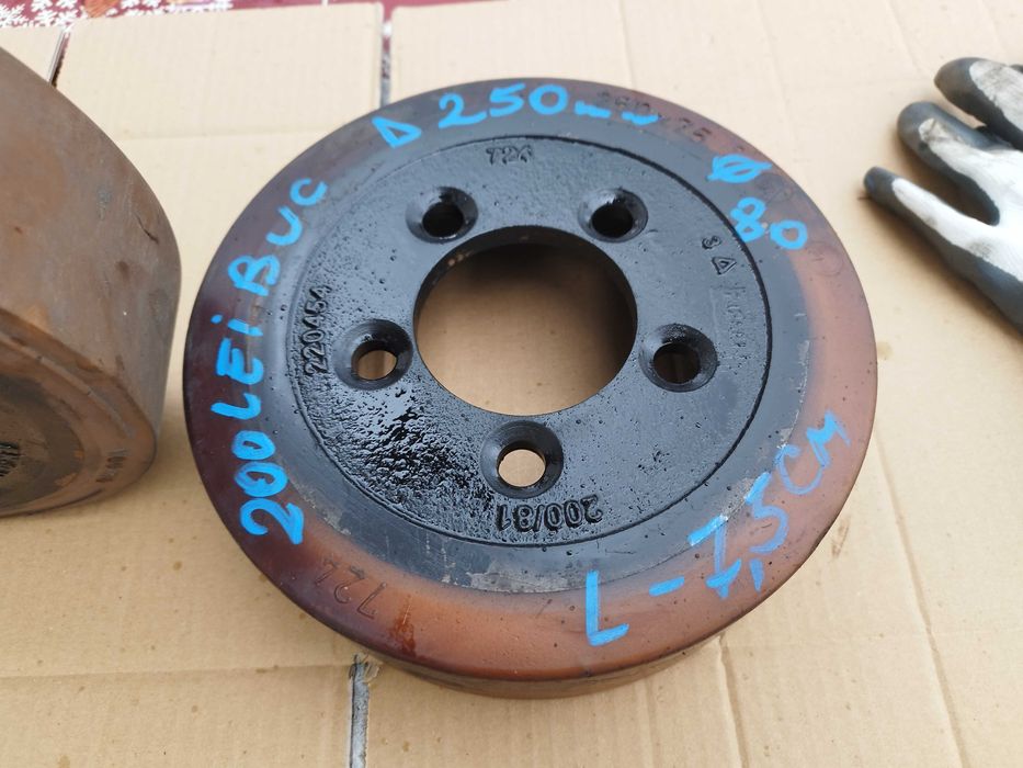 Rola cauciuc cărucior transpaleta lisa