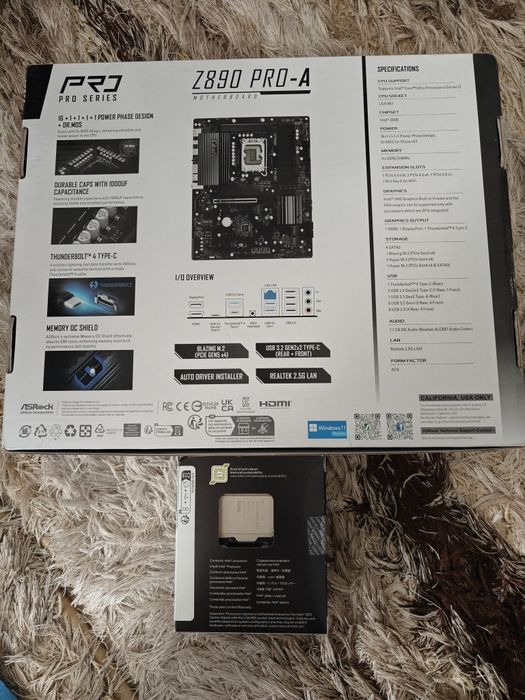 Ultra 7 265K + Asrock Z890 Pro-A