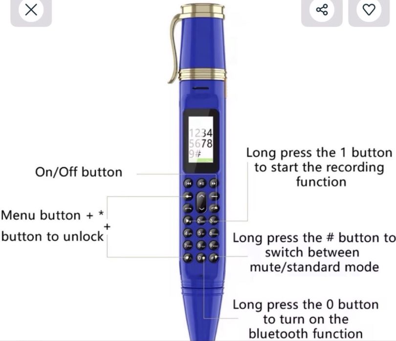 PiX/Telefon(negru) cu cameră foto/video integrate și ventilator.