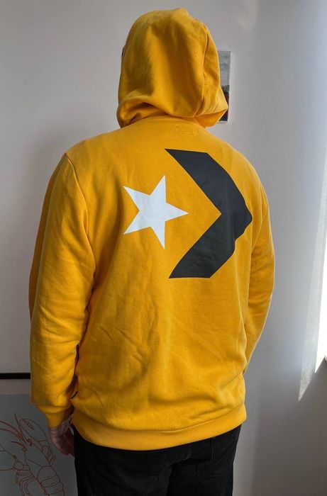 Converse Star Chevron худи – размер L, жълто, оригинал
