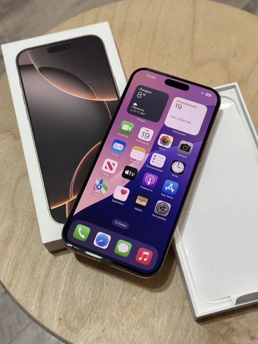  iPhone 16pro max 5G 256gb HX/A EAC desert titanium 70 циклов