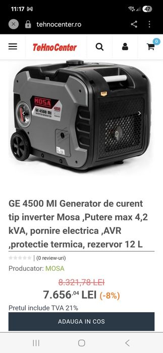 Generator Mosa 4500 2023