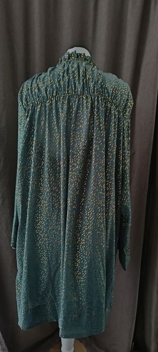 Rochie H&M verde cu auriu XL