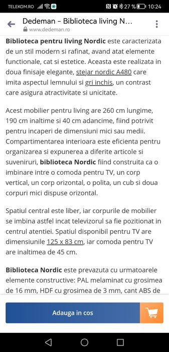 Vând biblioteca nordic