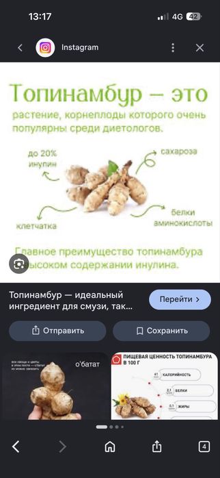 Клубни топинамбура