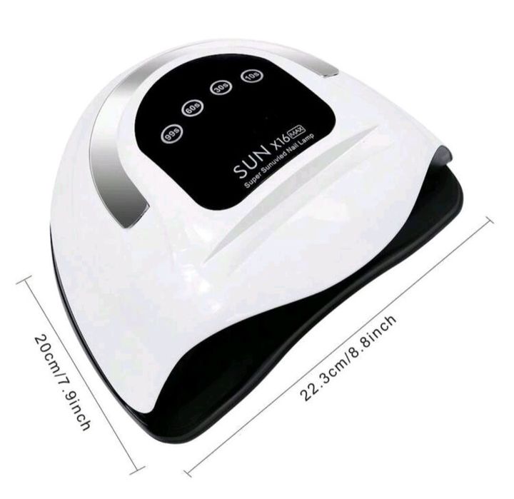 НOВО! Професионална лампа за маникюр SUN X16 MAX – 320 W – 72 LEDs.