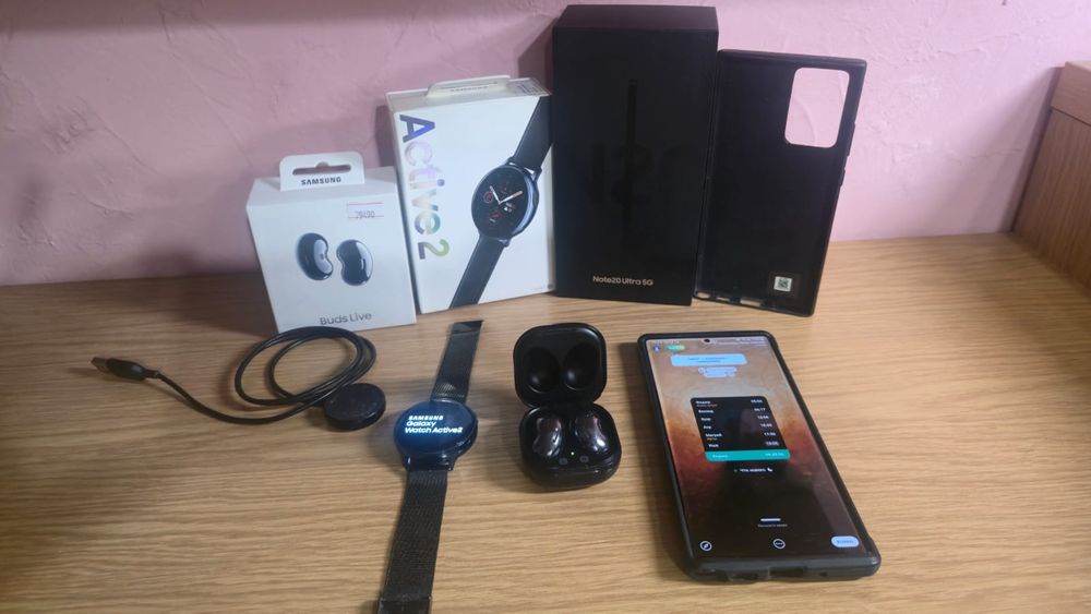 SAMSUNG Note 20 Ultra-5G! Watch ACTIVE 2! Buds Live!