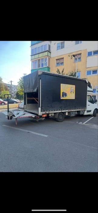 Inchiriez lift exterior tip girafa (nacela ) si carucior electric pentru scari, duba cu lift si liza, servicii de transport si mutari si debarasari