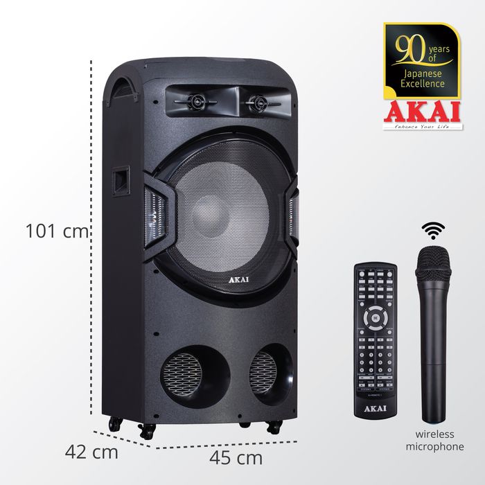 Boxa AKAI ,Discoball ,bluetooth,usb ,sd card