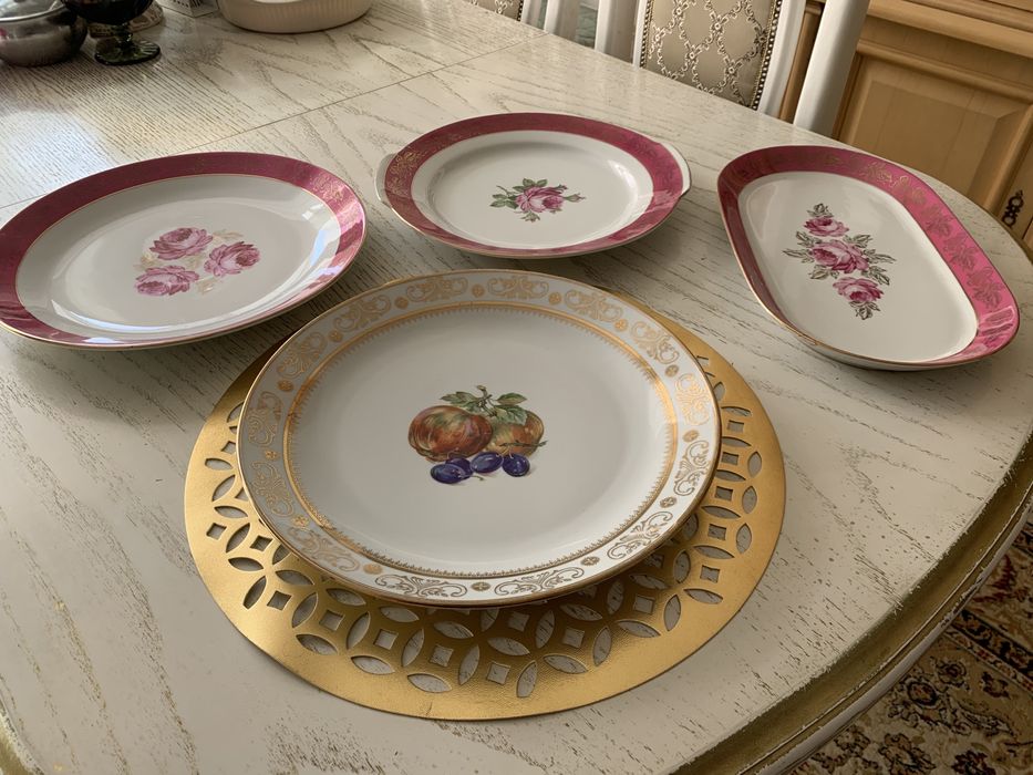 Блюдо ГДР (Kahla)- фрукты, размер 30/30 ссоветских времен