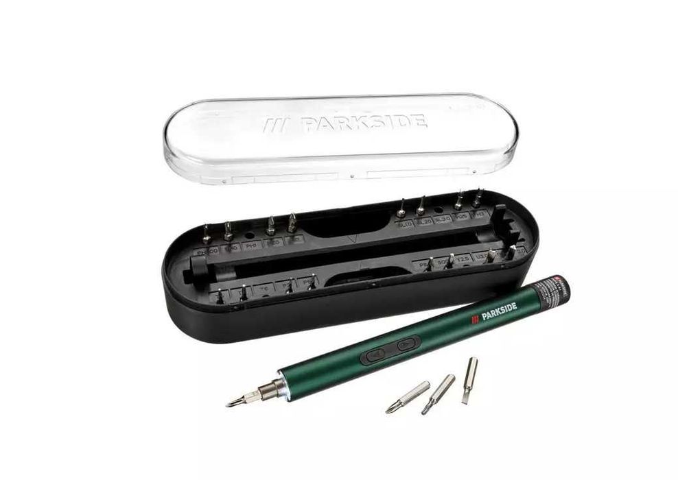Șurubelnita cu baterii + 20 de biți, surubelniță electrică de precizie pentru electronica GSM, CALCULATOARE, NOUA, sigilata, realizata in Germania